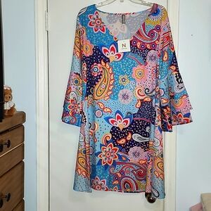 Noracora XL Paisley multicolored dress